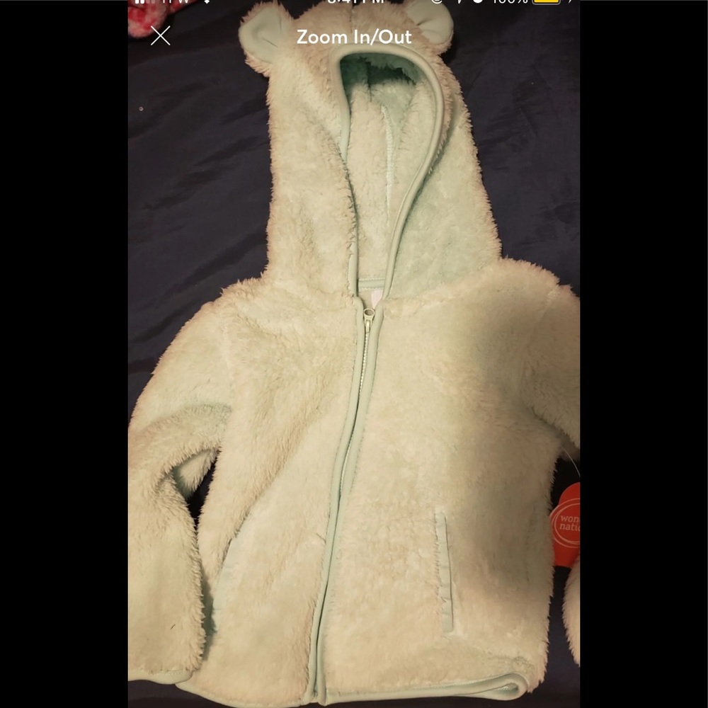 Mint Green Infants Soft Hooded Jacket